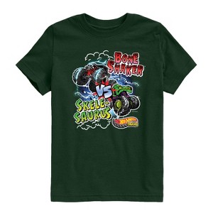 Boys' - Hot Wheels - Bone Shaker Vs Skelesaurus -Youth Short Sleeve Graphic T-Shirt Short Sleeve Graphic T-Shirt - 1 of 3