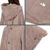 PAVILIA Fluffy Angel Wrap Hooded Blanket for Women Adult, Wearable Cozy Wrap Throw Faux Shearling Shawl Cape - 3 of 4