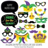 Big Dot of Happiness Colorful Mardi Gras Mask - Masquerade Party Photo Booth Props Kit - 20 Count - 2 of 4