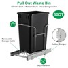 Garbage Waste Recyling Bin with Full Extension Slides, Space-Saving Design - 2 of 4