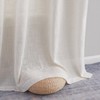 HLC.ME Abbey Faux Linen Textured Semi Sheer Privacy Light Filtering Window Grommet Thick Curtain Panels, Set of 2 - 4 of 4