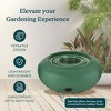 HC Companies Versatile 21 Inch Round Natural Decorative Plastic Outdoor Garden Hose Storage Pot with Side Hole for Faucet Connection - 3 of 4