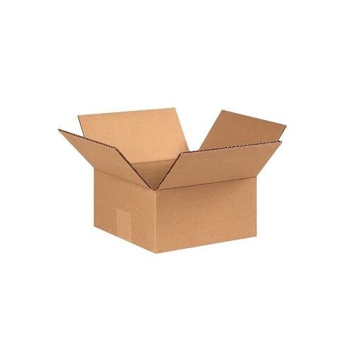 Box Partners Flat Corrugated Boxes 7" x 7" x 3" Kraft 25/Bundle 773 - image 1 of 4