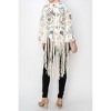 Women's Lace And Crochet Jacket With Fringe - Origami - 4 of 4