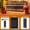 80" Wall Mounted & Recessed Electric Fireplace, Smart WiFi Heater with Alexa & Remote Control, Adjustable Realistic Flames - 3 of 4