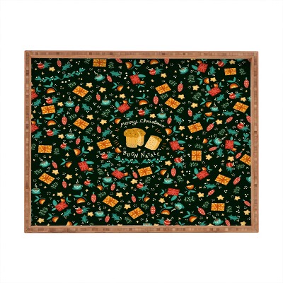 Valeria Frustaci Merry Christmas panettone Rectangular Tray -Deny Designs