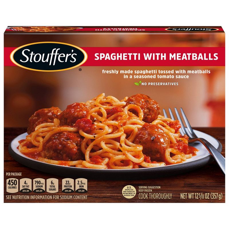 Stouffer&#39;s Frozen Classics Spaghetti With Meatballs - 12.625oz, 3 of 11