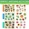 Wooden Puzzles for Game for Gift Learning Mushrooms Flowers Leaves for - 2 of 4