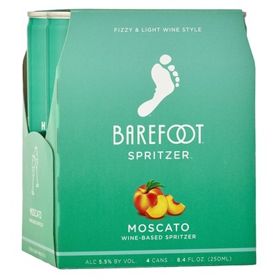 Barefoot Refresh Moscato Wine-Based Spritzer - 4pk/250ml Cans