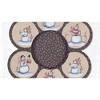 Earth Rugs Decorative Snowman Basket Printed Trivets 10" Farmhouse Kitchen Accent - 3 of 3