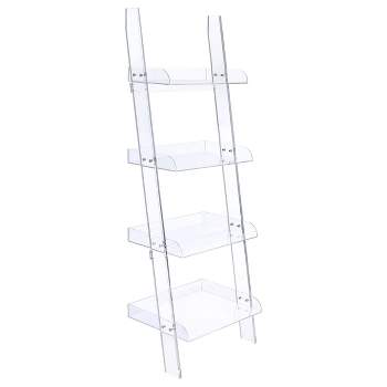 Crystal Clear Acrylic Floating Storage 4 Sided Wall Shelves — Red Co. Goods