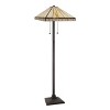 Chloe Lighting CH3T318IM18-FL2 Mission Copper-Foiled Blackish Bronze Floor Lamp - 2 of 4
