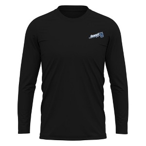 Brandeis University Adult Sport Long Sleeve Left Chest Logo, Athletic Heather - 1 of 4