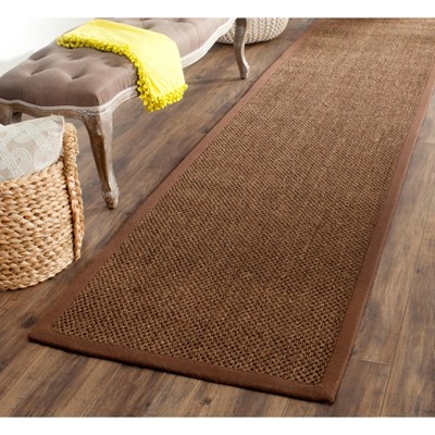 Brown Sisal Non-slip 2' x 4' Area Rug