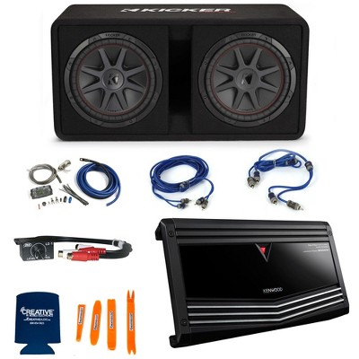 Kicker 12" Dual Subs, Kenwood Amp, PAC Controller & Kit