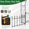 Karl Home 7.2 FT Outdoor Metal Arbor With Gate And Fence - 4 of 4