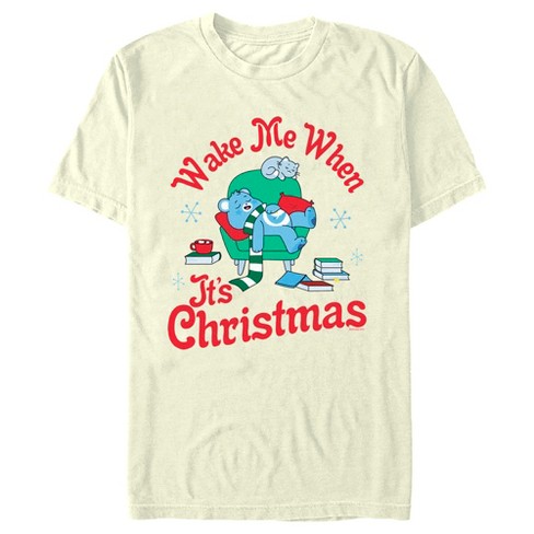 Men's Care Bears Bedtime Bear Wake Me When It's Christmas T-Shirt - image 1 of 4