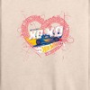 Women's - Hot Wheels - XOXO Heart Lightweight French Terry Wide Neck Long Sleeve Shirt - 2 of 4