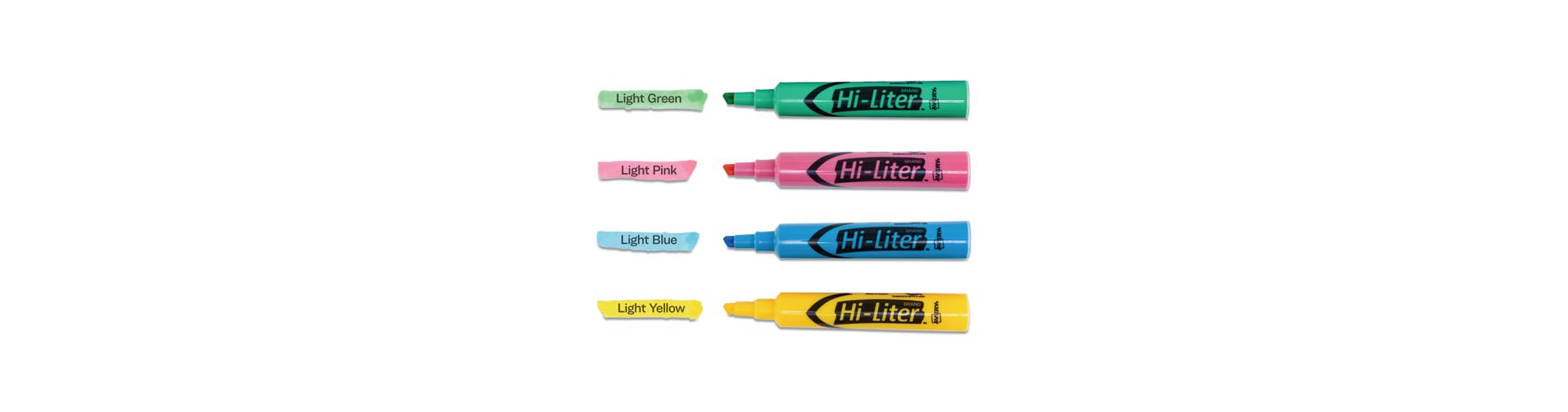 Avery HI-LITER Desk-Style Highlighters, Assorted Ink Colors, Chisel Tip, Assorted Barrel Colors, 4/Set