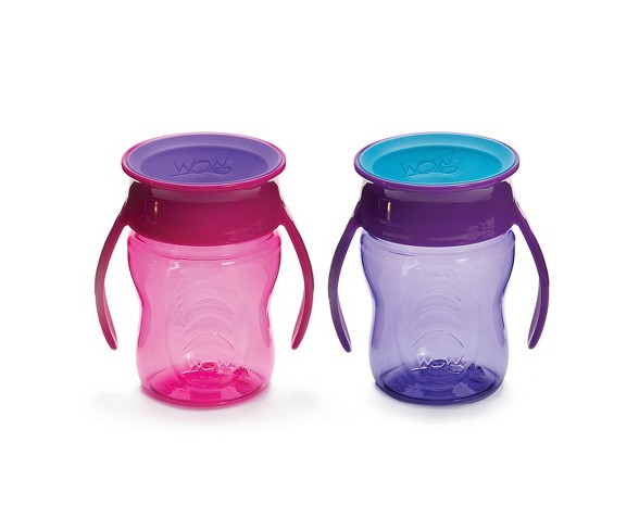 WOW Tritan Baby Cup - Pink/Purple 2pk/14oz