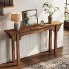 Lantine 63" Solid Wood Entryway Table, Rustic Console Table for Living Room, Entrance, Hallway, Foyer - 2 of 4