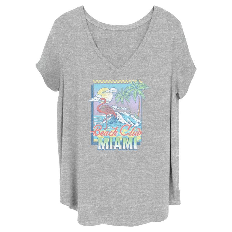 Women's Lost Gods Beach Club Miami T-Shirt, 1 of 5