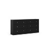 HomeStock 6 Drawer Double Dresser by Portland, White - 2 of 4
