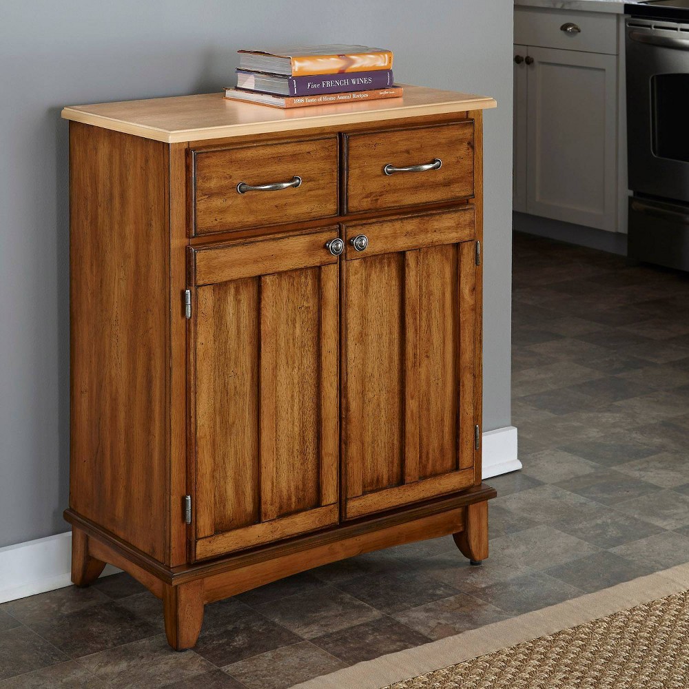 Home Styles Cottage Oak Buffet with Natural Wood Top - 5001-0061