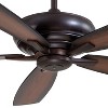 60" Minka Aire Farmhouse Indoor Ceiling Fan with Remote Control Kocoa Dark Maple Walnut Blades for Living Room Kitchen Bedroom - 3 of 4