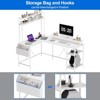 L Shaped Computer Gaming Desk,67" Reversible Large L-Shaped Desk with LED Lights - 3 of 4