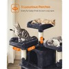 67"H Cat Tree Cat Tower for Indoor Cats, Plush Multi-Level Cat Condo with Scratching Posts - 4 of 4