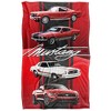 Kids' Ford Mustang Line Up Silky Touch Blanket White 36X58 - 2 of 4