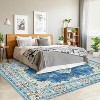 Washable Runner Rug, Non-Slip Boho Carpet for Hallway, Kitchen, Bedroom, Entryway – Vintage Bohemian Distressed Design - 3 of 4