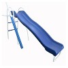 XDP Recreation Surf N Swing Painted Steel 5 Station Kids Outdoor Backyard Swing and Play Set with Wave Slide, Foam Leg Guards, and Hardware, Blue - 3 of 4