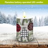 Briarwood Lane Christmas Flameless Candle 6x3 Patterned Ornaments Flameless Candle with Timer for Christmas - 3 of 4