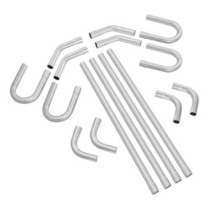 VEVOR Exhaust Kit, 16pcs, DIY Universal Galvanized Steel Exhaust Kit with Slip-Fit Joint & Large Exhaust Tube, Rust-Proof Exhaust Pipe - 1 of 4