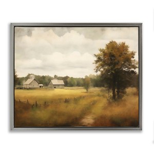 Stupell Industries Old Country Rural Blur Floating Frame Canvas Art - 1 of 4