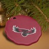 Saint Josephs University Primary Logo Porcelain Scalloped Holiday Christmas Tree Ornament  2.8" (7.1 cm) - 4 of 4