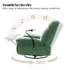 Franco Modern Upholstered Manual Swivel Rocker Recliner with Phone Holder - 4 of 4
