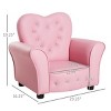 INFURNIC Sofas Kids Upholstered Sofa Chair with Diamond Decoration for Playroom or Bedroom, Pink, 23.3"*16.3"*19.3" - 3 of 4