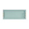 Kate and Laurel Halsey Wood Rectangle Decorative Tray, 10x24, Blue - 4 of 4