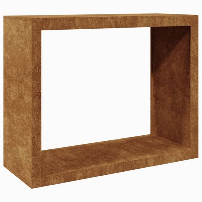 vidaXL Firewood Rack 39.4"x15.7"x31.5" Weathering Steel