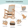 Fortune Candy 1 Person HIPS Rocking Chair with Textilene Backrest and Seat, Weight Capacity 380 lbs - 2 of 4