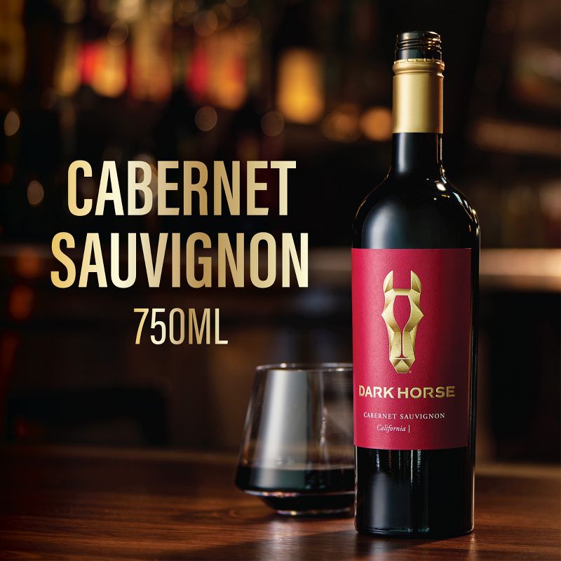 Dark Horse Cabernet Sauvignon Red Wine - 750ml Bottle, 3 of 8