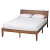 Baxton Studio Salvatore Mid-Century Modern Walnut Brown Finished Wood Platform Bed - image 2 of 4