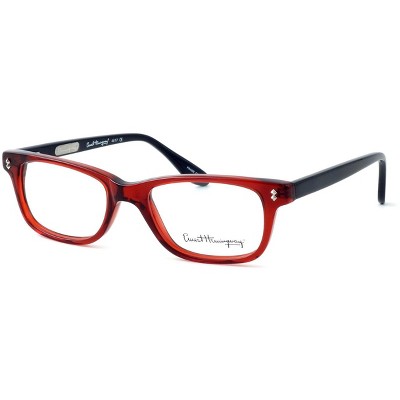 Ernest Hemingway Designer Reading Glasses H4617 (Small Size) in Red-Black 48mm