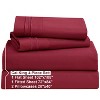 Clara Clark Bed Sheets, Premier 1800 Series 4 Piece Bed Sheet Set, Deep Pocket Luxury Soft Bedding Sheets & Pillowcases - 2 of 4