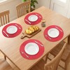 REGALWOVEN Farmhouse Placemats Set of 6 Woven Placemats for Dining Table Decor  Washable Kitchen Table Mat Wipe Clean - 3 of 4