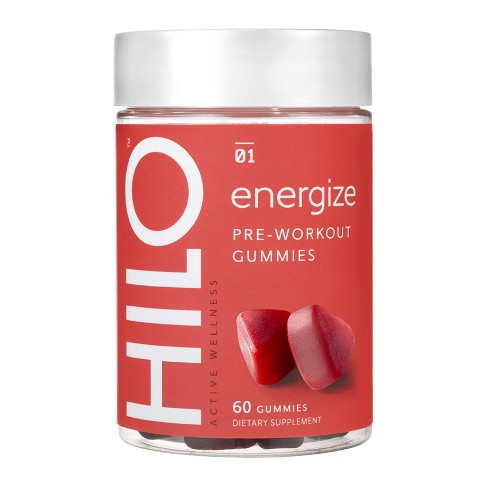 Hilo Nutrition Energize Pre Workout Gummies 60ct Target