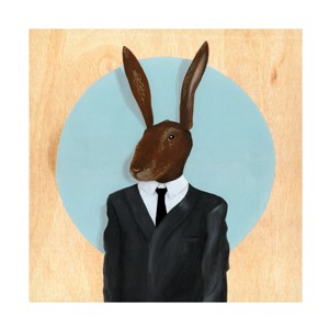 Famous When Dead 'David Lynch Rabbit' Canvas Art - 1 of 4